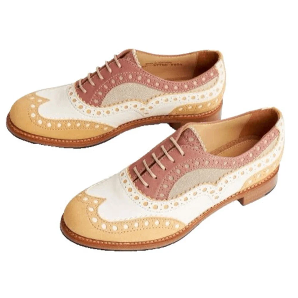 The Office Of Angela Scott Mr Doubt Cognac Brown Oxford Leather Shoes Size 39 /9